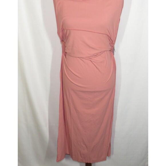 OGL  Eco-SkinKiss Breezy Cooling Side Ruched Maxi Dress In Sahara Size Large - Picture 6 of 16